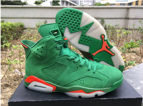 Air Jordan 6 Retro Gatorade Green Suede